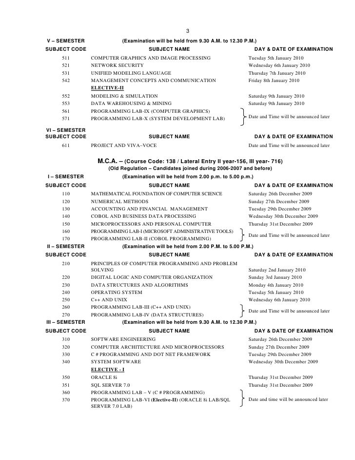 Anna University Exam Time Table Nov/dec 2014 Pdf